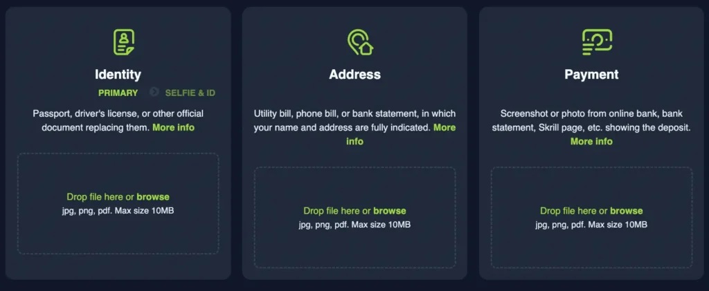 LuckyTwice Casino Account Verification process illustration